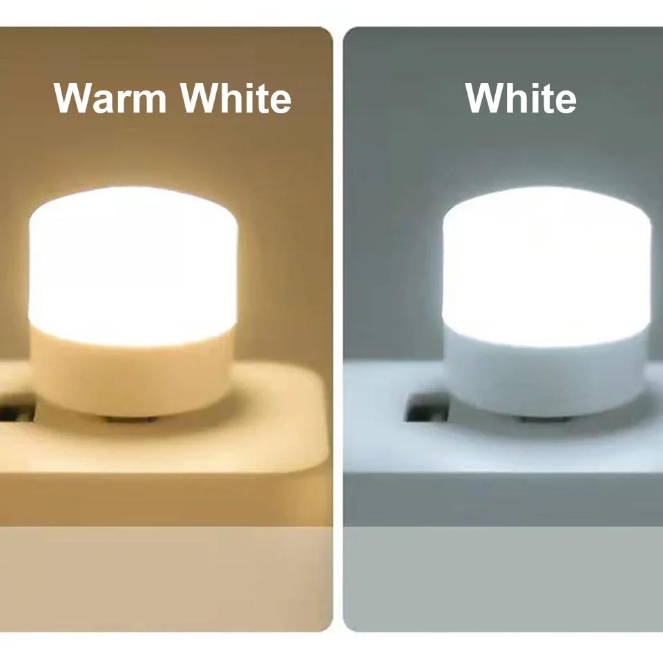 LED Night Light Reading Light with USB Plug Suitable For Computer Mobile Power Soft Eye Protection Portable Bulb