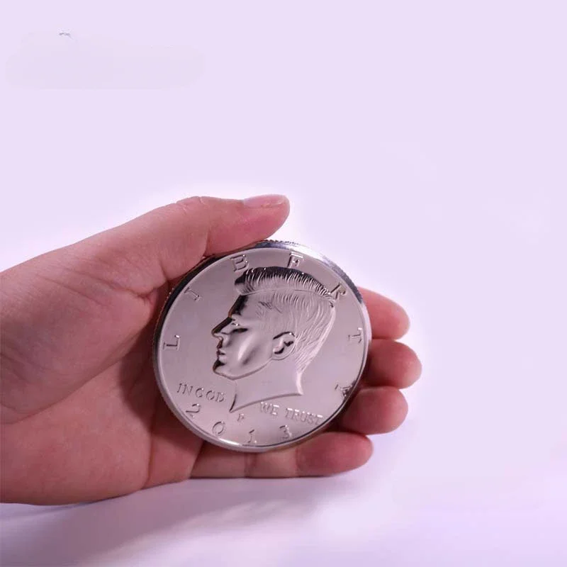 Jumbo Coin 3 inch Half Dollar Magic Tricks Coin Appear Disappear Magia ...