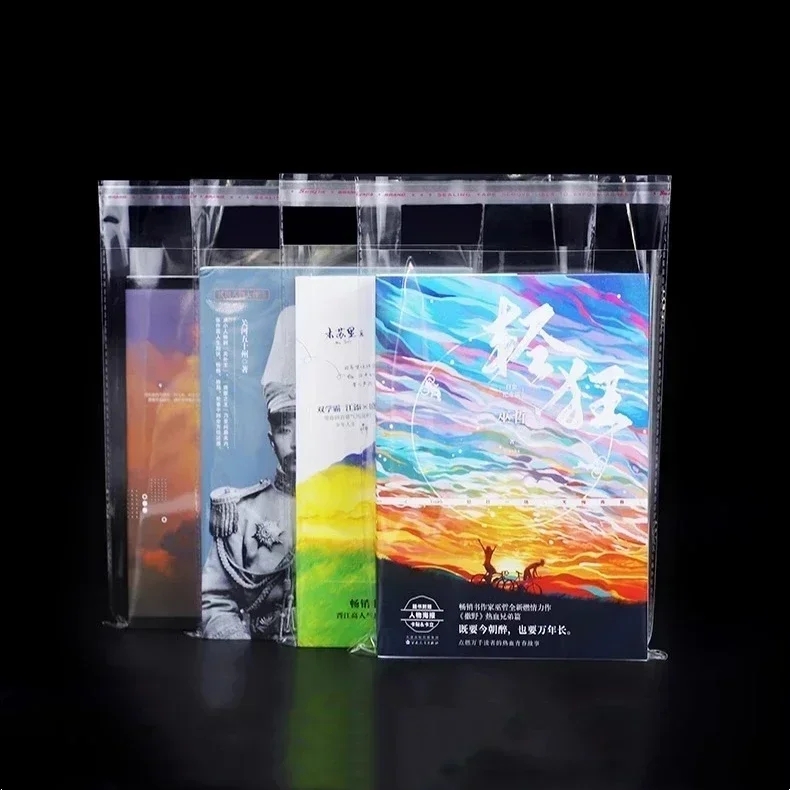 Self-adhesive OPP Plastic Transparent Bag Book Maskpack Storage Package Moisture-proof Waterproof High Definition Packing Bags 2