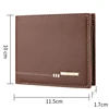 New Men's Wallet Credit Card Holder Zipper Coin Purse High-Quality Lychee Pattern Business Short Wallet for Men Business Wallet 6
