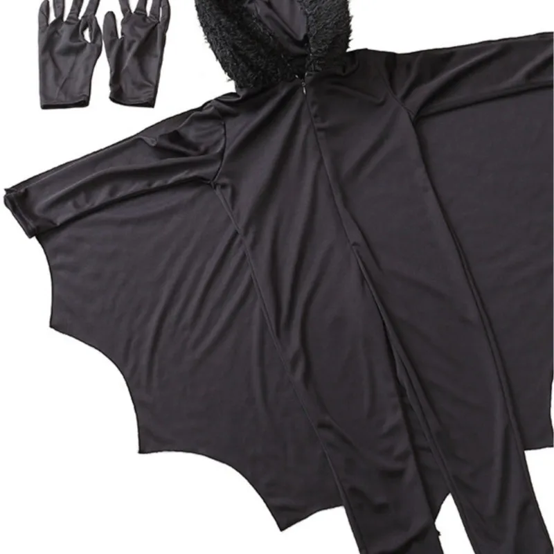 Halloween Boys Girls Vampire Bat Fancy Dress Children Jumpsuit Outfit Costume Clothes Set