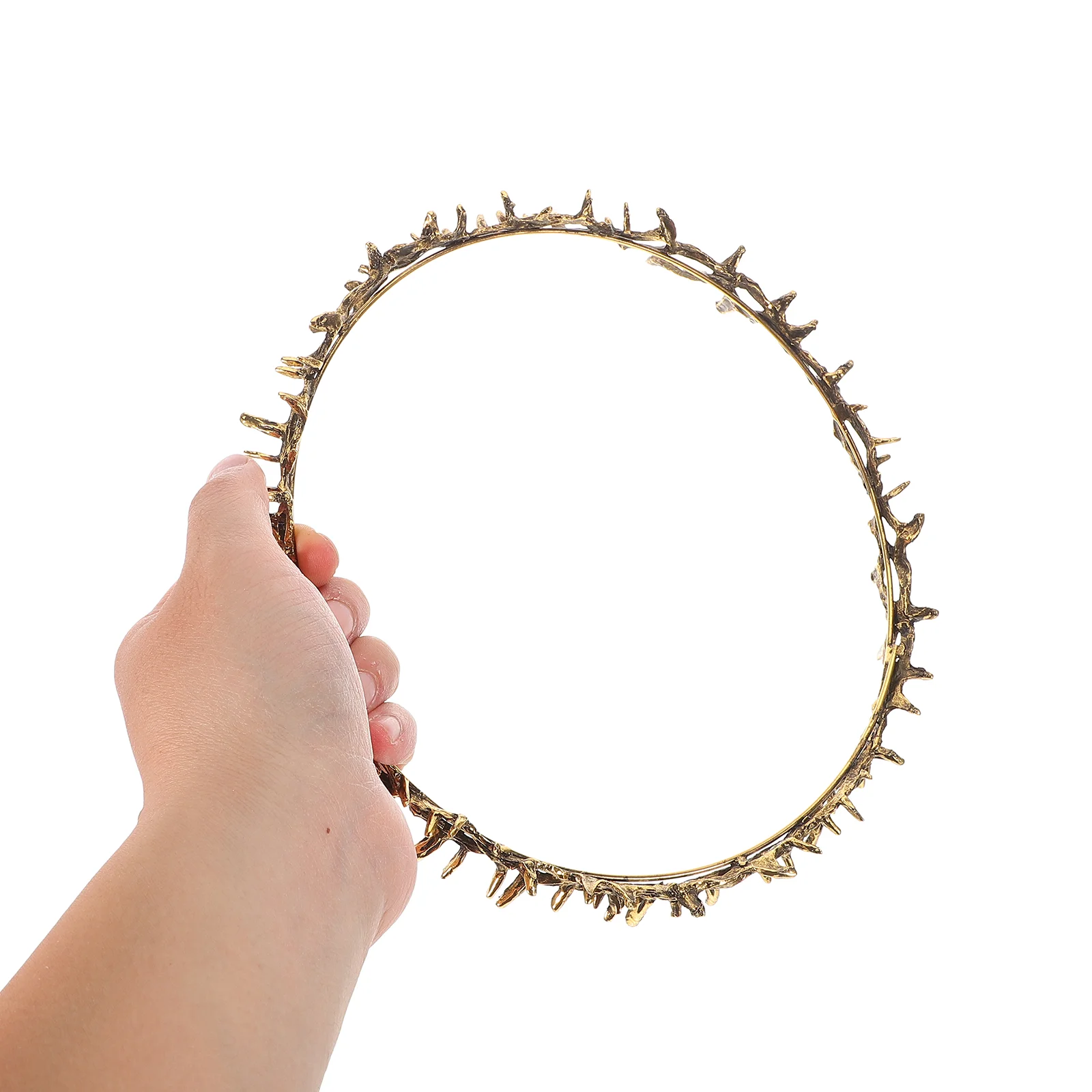 Crown of Thorns Egyptian Headpiece Prom Circlet Metal Elf Women Barbed Wire Bracelet Flower Crowns Man cosplay hats