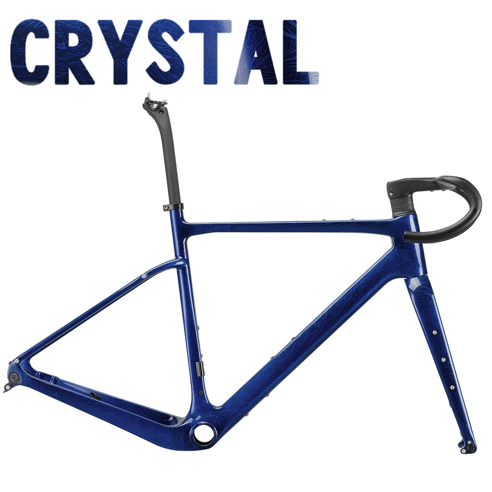 Cadre Vélo Carbone T1100 Airwolf - Gravel/route/cyclocross, Compatible 700c & 650b, Neuf