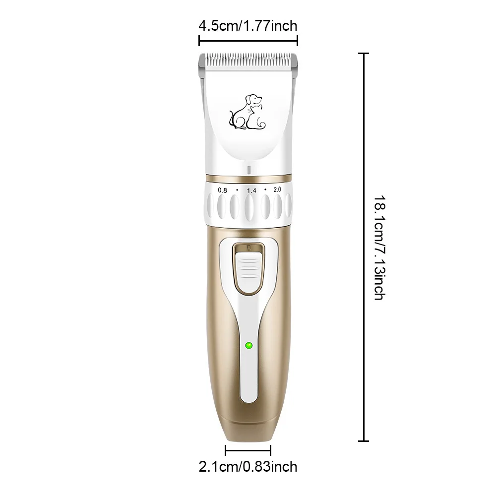 Upgraded Version Rechargeable Cordless Pet Grooming Product Kits Low Noise Electric Dog Hair Trimmers Sets for Dogs & Cats Pets