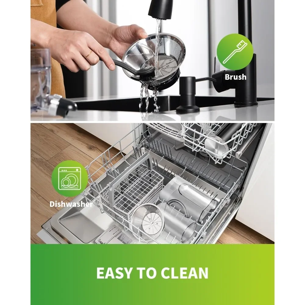 NEW-1300W Powerful Juicer with Larger 3.4" Feed Chute, Titanium Enhanced Cutting System, Centrifugal Juice Extractor Maker with