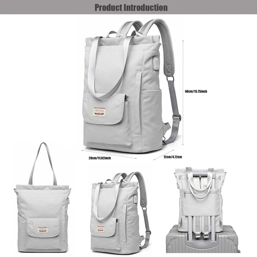 Stylish 13 14 15.6 Inch Laptop Backpack For Women USB Charge College Backpack Bag For School Lightweight Laptop Bag For Work 3