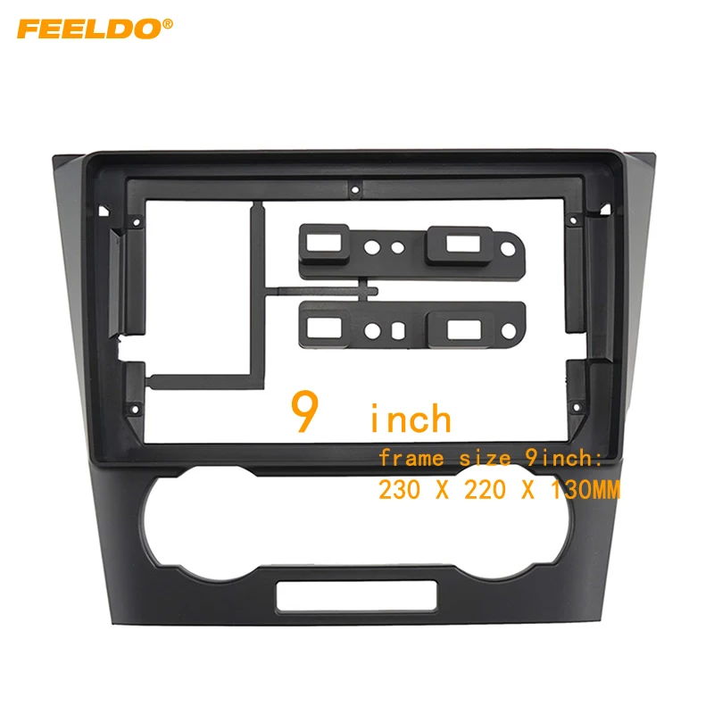 

FEELDO Car Audio 9" Big Screen DVD Fascia Frame Adapter For Chevrolet Epica 07-12 2Din Dash Installation Panel Frame Kit #HQ3849