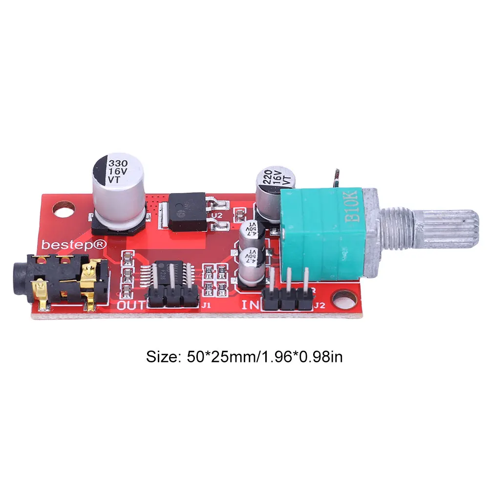 MAX4410 Headset Amplifier Low Power Mini Amp Pre-Amplifier Board Miniature Earphone Amplifier Module Power Preamplifier