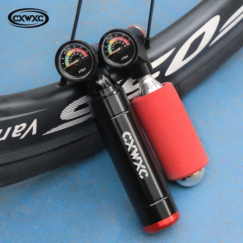 Draagbare Mini Co2 Fietspomp Bandeninflator Voor Mountainbike Voor Mini-En Full