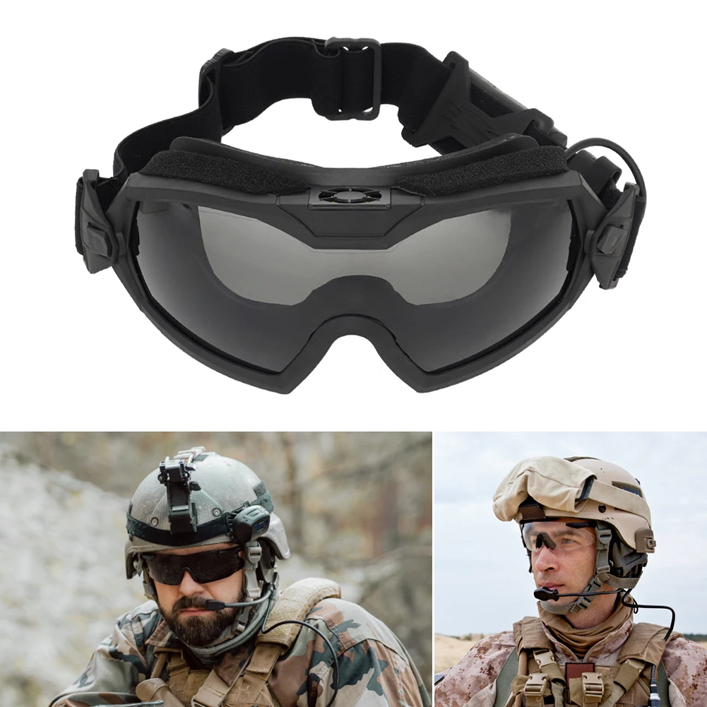 Military Airsoft Tactical Goggles Shooting Glasses Motorcycle Windproof Paintball CS Wargame Hiking 3 Lens Black Tan Green safety goggles polarized sports glasses tactical goggles shooting glasses polarized goggles