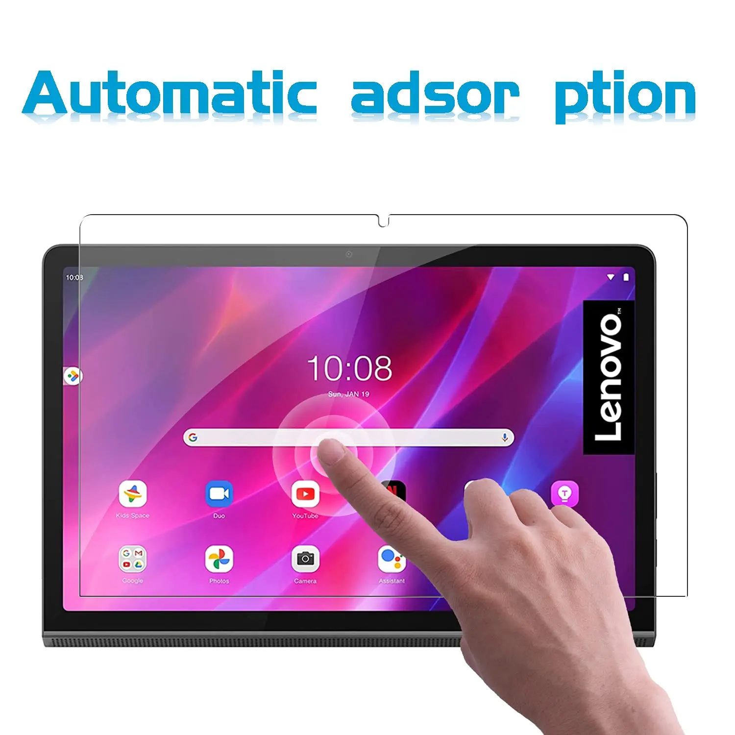 Screen Protector for Lenovo Yoga Tab 11 2021 (YT-J706F) Easy Installation Tempered Glass Film for Lenovo Yoga Tab 11 (11.0 Inch) 3