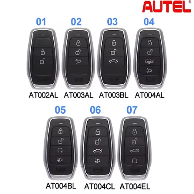 Autel Ikey AT002AL, AT003AL，AT003BL, AT004AL,AT004BL,AT004CL, AT004EL Autel Universal Smart Remote Key for KM100 IM508 IM608 1