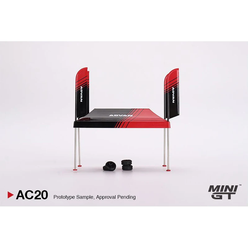 MINI GT1/64 メルセデスアクターズ S15 テント アドバン　セット MINI GT 1:64 Transporter / Tent Set / S15 ADVAN LHD Diecast