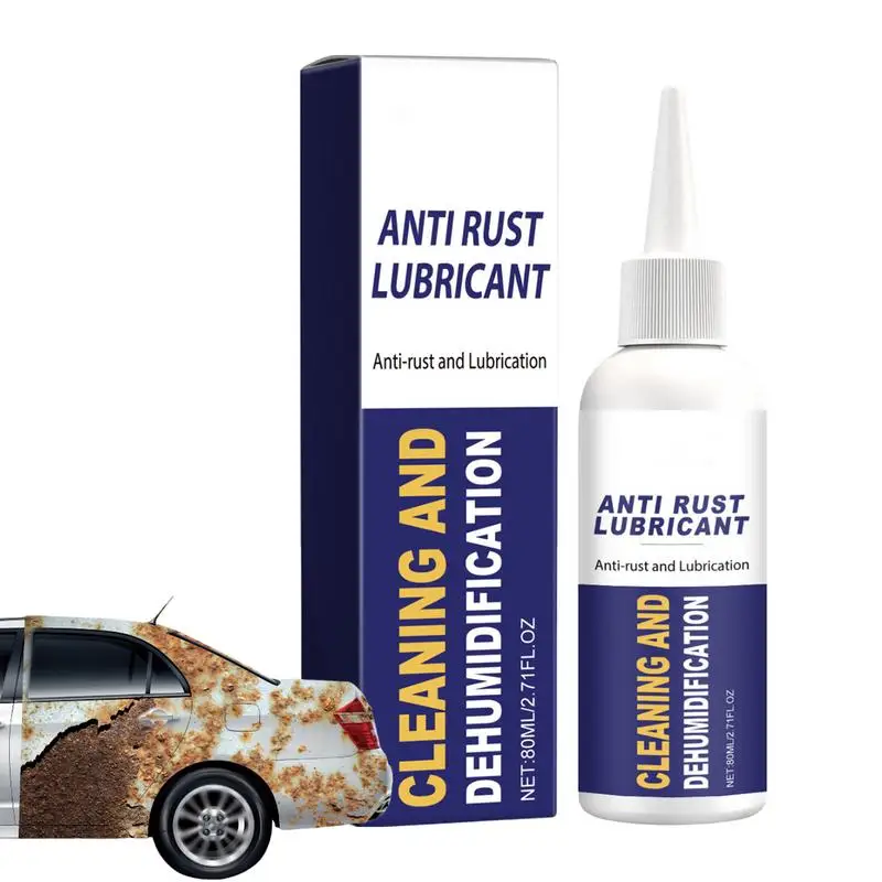 

Rust Removal Cleaner 80ml Liquid Anti Rust Lubricant Car Maintenance Supplies Effective Protective Cleaning Liquid
