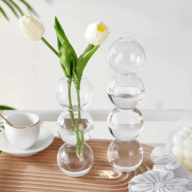 Clear Bubble Hydroponic Vase 6
