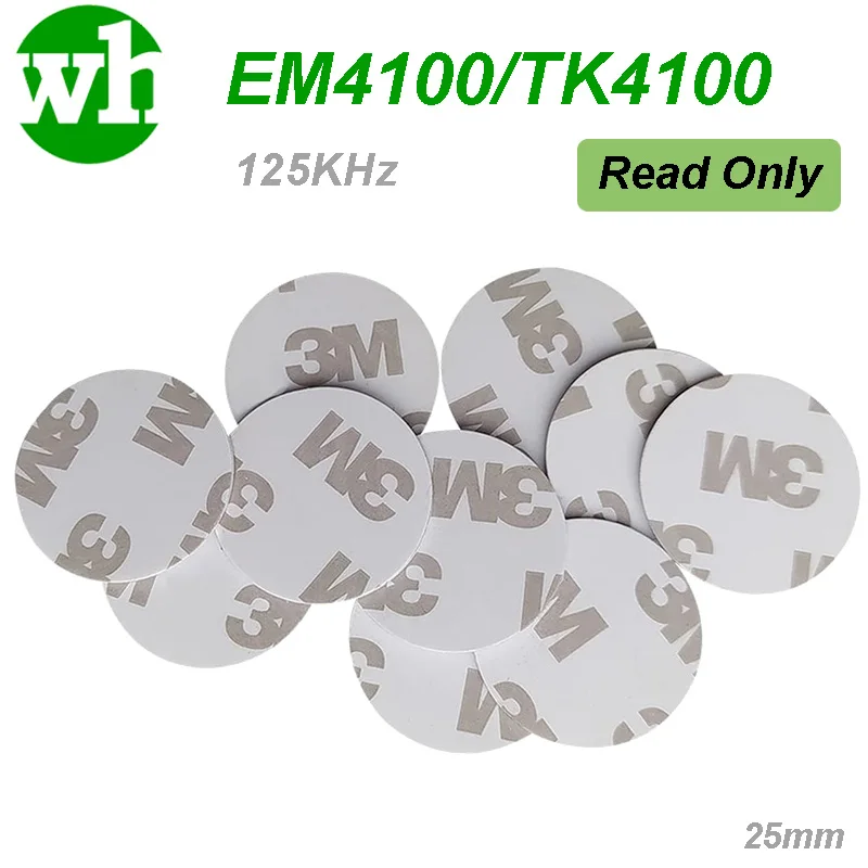 10-100Pcs/Lot 125kHz TK4100 EM4100 RFID Tags ID Smart Card Key Token ...
