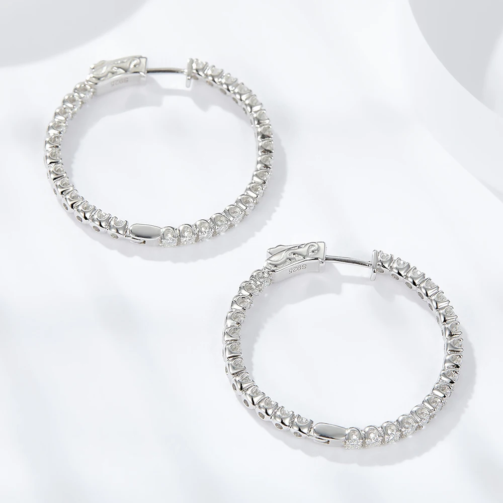 Luomansi-pendientes De Moissanita Con Certificado GRA Para Mujer, De