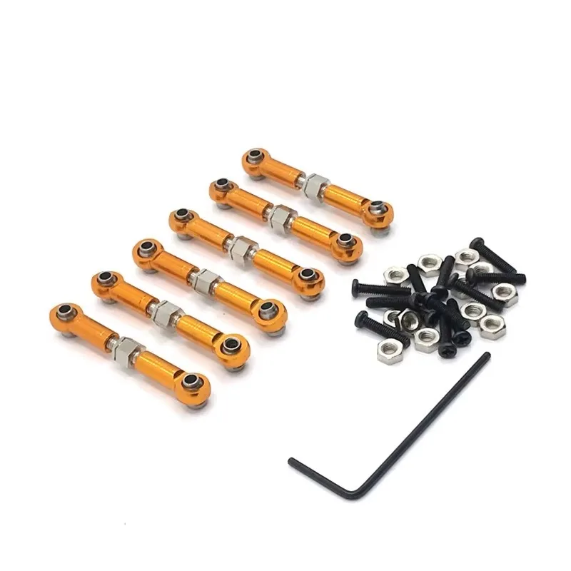 메탈 링키지 풀로드 전/후 서보 링크 타이로드 RC카 업그레이드 부품 Wltoys 184011 A949 A959 A969 A979 K929용 Lyr