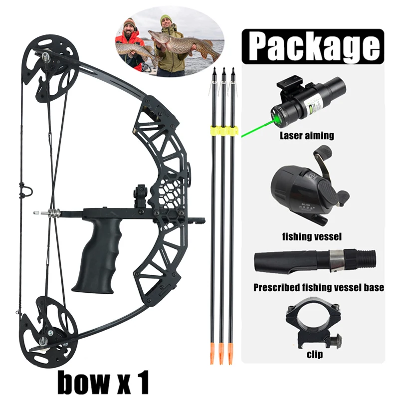 

45lb Compound bow and Arrow Takedown Pulley Bow and Shooting Fish Stainless Steel bow Shooting Outdoor Camping Hunting