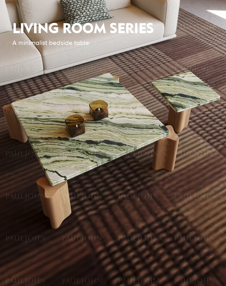Italian Minimalist Coffee Table Aesthetic Designer Living Room Light Luxury Side Table Accessories Decoration Meubles Furniture