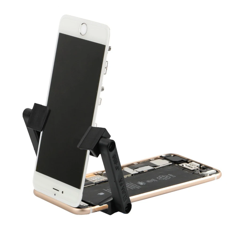 Universal 2PCS Rotary Phone Repair Stand Holder Mobile LCD Screen Fastening Fixture Clamp Clips Tools for iPhone iPad
