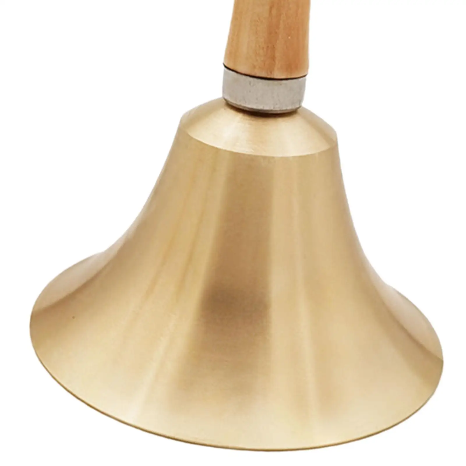 Hand Bell Solid with Wooden Handle Service Bell Handbell Hand Call Bell Hand Held Bell for Restaurant Bar Kitchen School Events