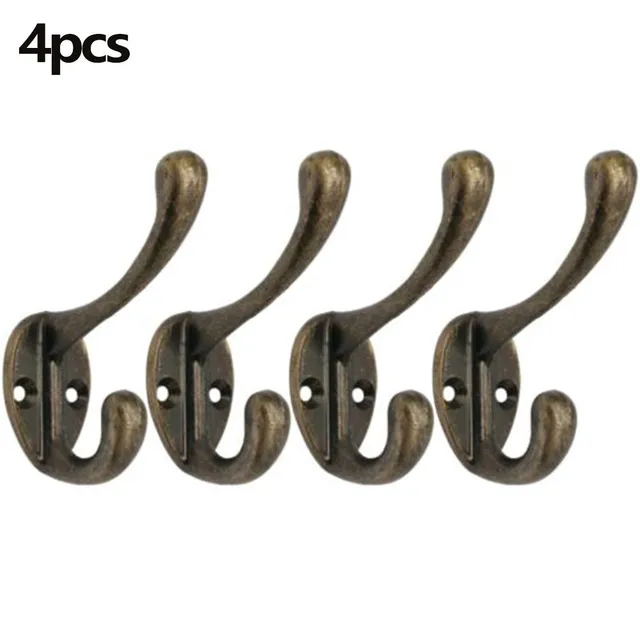 10pcs Hooks Bronze Retro Cast Iron Old Style Industrial Vintage