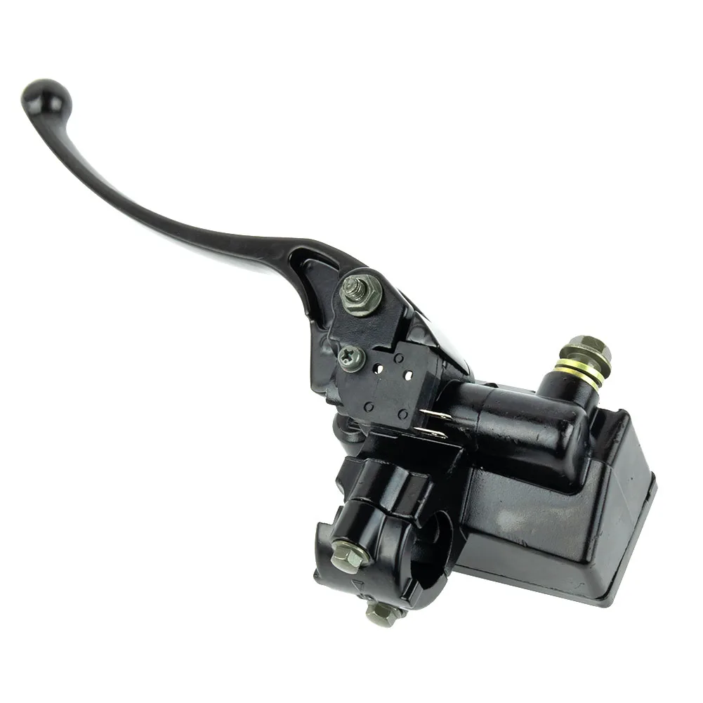 For Honda Brake Cylinder Black Motorcycle Replacement 7/8" Handlebar Aluminum Reservoir Practical