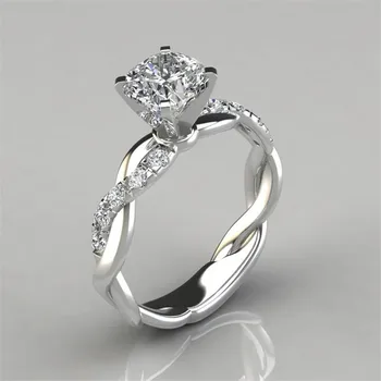 Zircon Cross Lovers’ Ring – Women’s & Men’s Wedding Commitment Jewelry