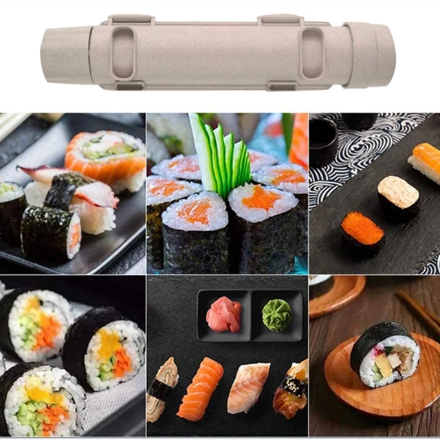 Quick Sushi Maker Machine Japanese Roller Rice Mold Bazooka Vegetable Meat  Rolling Tool DIY Cylinder Sushi Mold Kitchen Gadgets - AliExpress