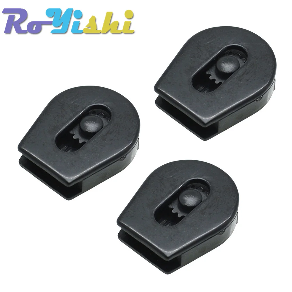 1/8"(3mm) Cord Lock Ends Stopper Drawstring Sliding Plastic Wheel Pull-Strings Shoe Cloth Bag 10 Pcs/Pack cord lock stopper detachable stopper cord lock cord stopper cord end lock