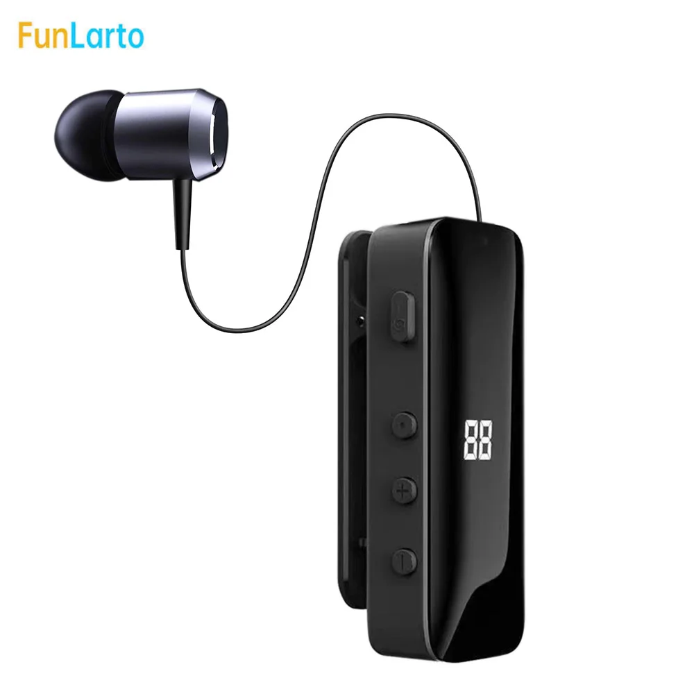 Clip On Bluetooth Earphones Retractable Bluetooth