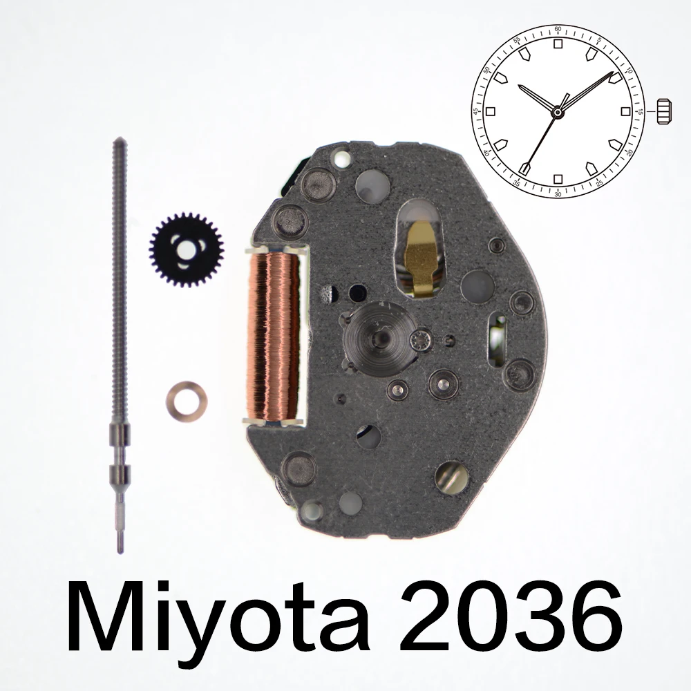 Miyota 2036 Movement Quartz Watch Accessories Parts Repair Height