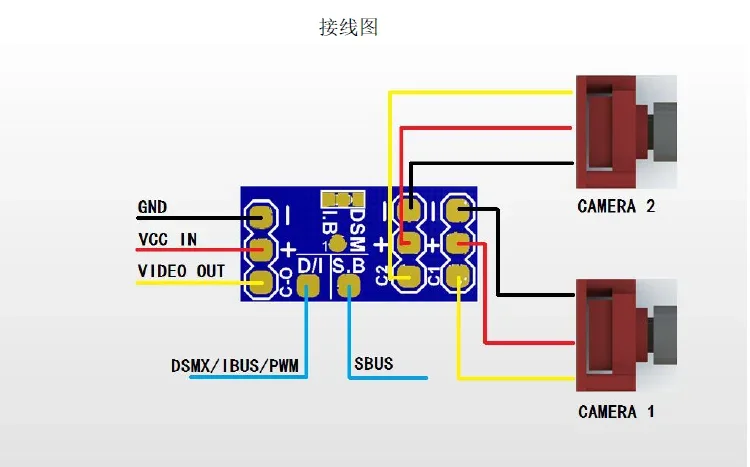 VIFLY Cam Switcher No Configuration Fast Switching Dual FPV Cameras By Taking Signal From Receivers thumbnail 4