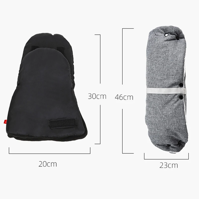 Winter Pram Hand Muff Baby Carriage Pushchair Warm Fur Fleece Hand Cover Buggy Clutch Cart Muff Glove Stroller Accessories used baby strollers near me