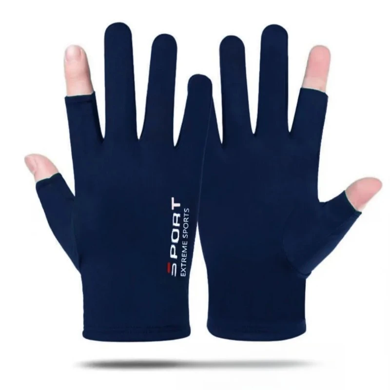 Ice Silk Half-Finger Cycling Glove - Breathable & High-Elastic for Men/Women, Outdoor Sports/Fitness/Driving/Fishing,Comfortable