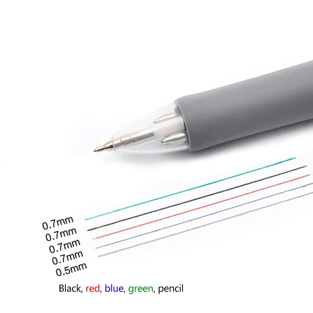 1pcs Japan ZEBRA Multifunctional Pen 5&1 0.7mm Ballpoint Pen+0.5mm Mechanical Pencil B4SA1 Cute Creative School Supplies