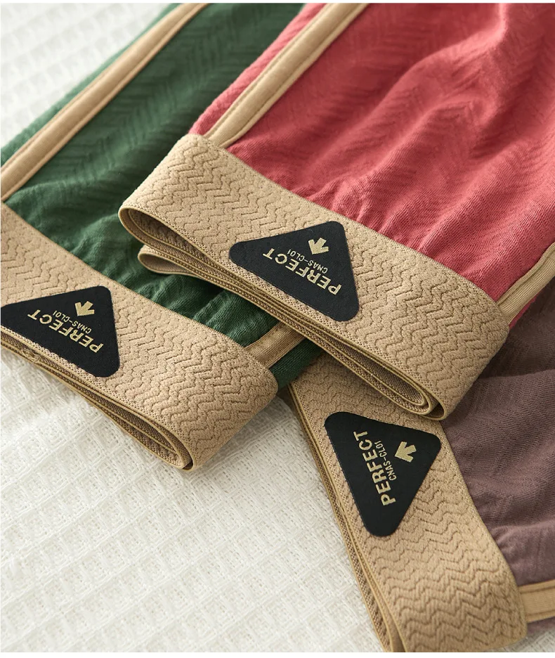 3PC 100% Cotton Men's Underwear Autumn Winter New 10A Antibacterial BoxerShorts Loose Comfortable Men's Quadrangle Underpants Sa90b724f73e6404f9b8fe1707988e5f8b