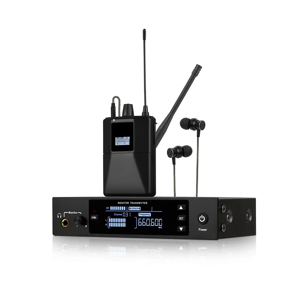 EM300 Professional Wireless In-ear Monitor Stereo/Mono 500-900MZH for Stage Studio