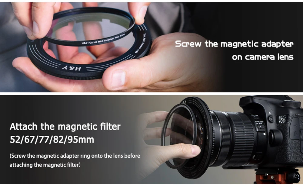Description Picture 6 of itemH&Y RevoRing Camera Accessories Lens Filters Step Up Rings Variable Adapter Ring 37-49mm 46-62mm 52-72mm 67-82mm 82-95mm