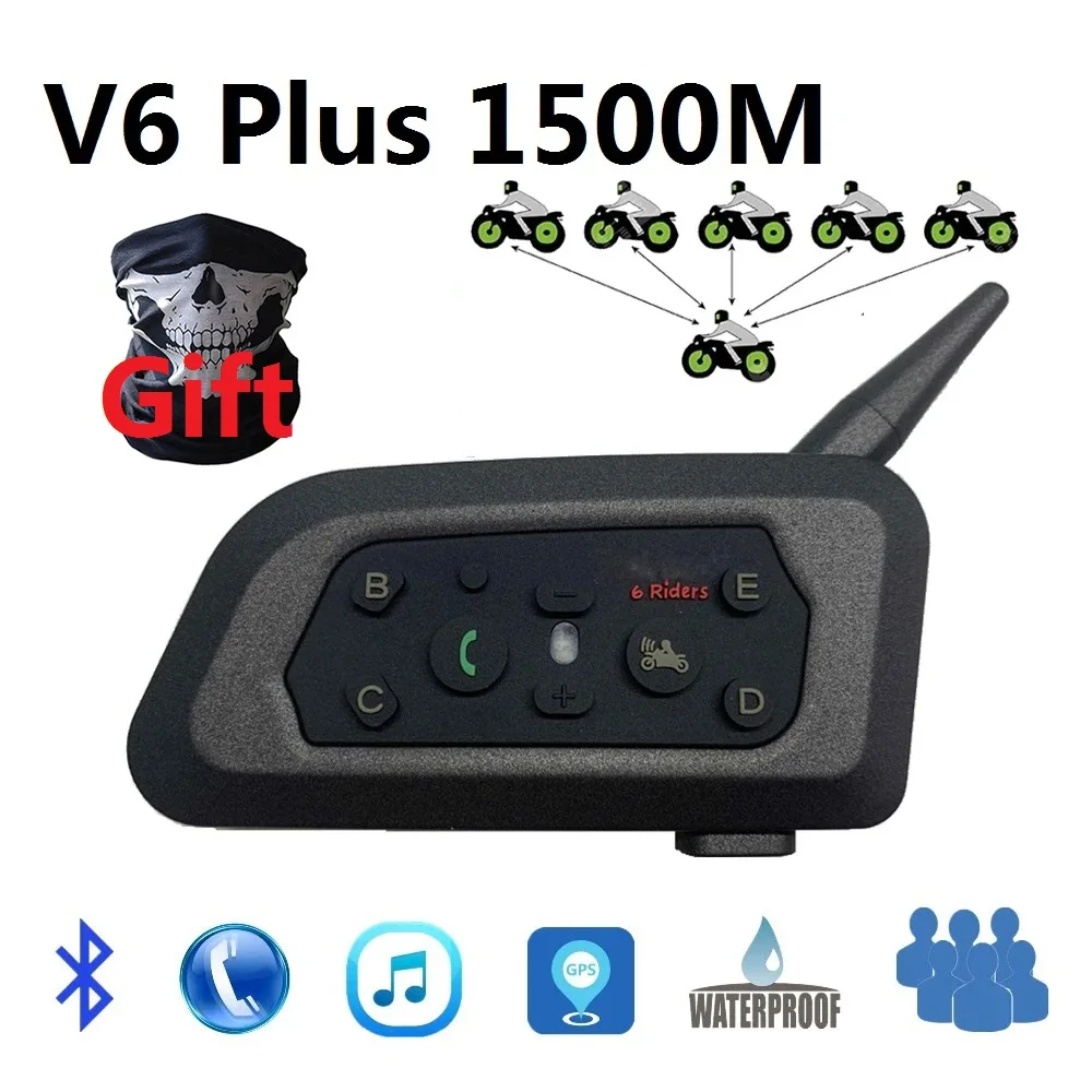 1500M-V6-Plus-Motorrad-Helm-Intercom-Blu