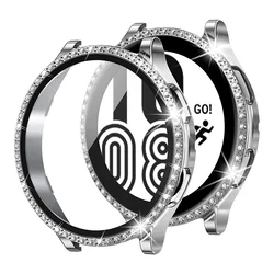 Bling Crystal Vetro Protettivo + Custodia con Pellicola Protettiva per Schermo