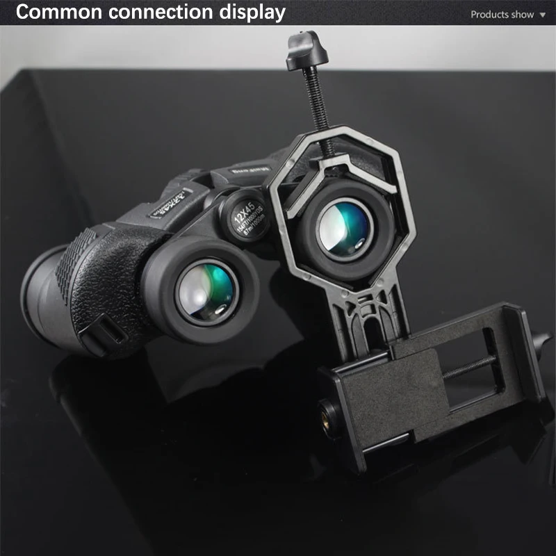 Cell Phone Adapter with Spring Clamp Mount Monocular Microscope Accessories Adapt Telescope Mobile Phone Clip Accessory Bracket 3