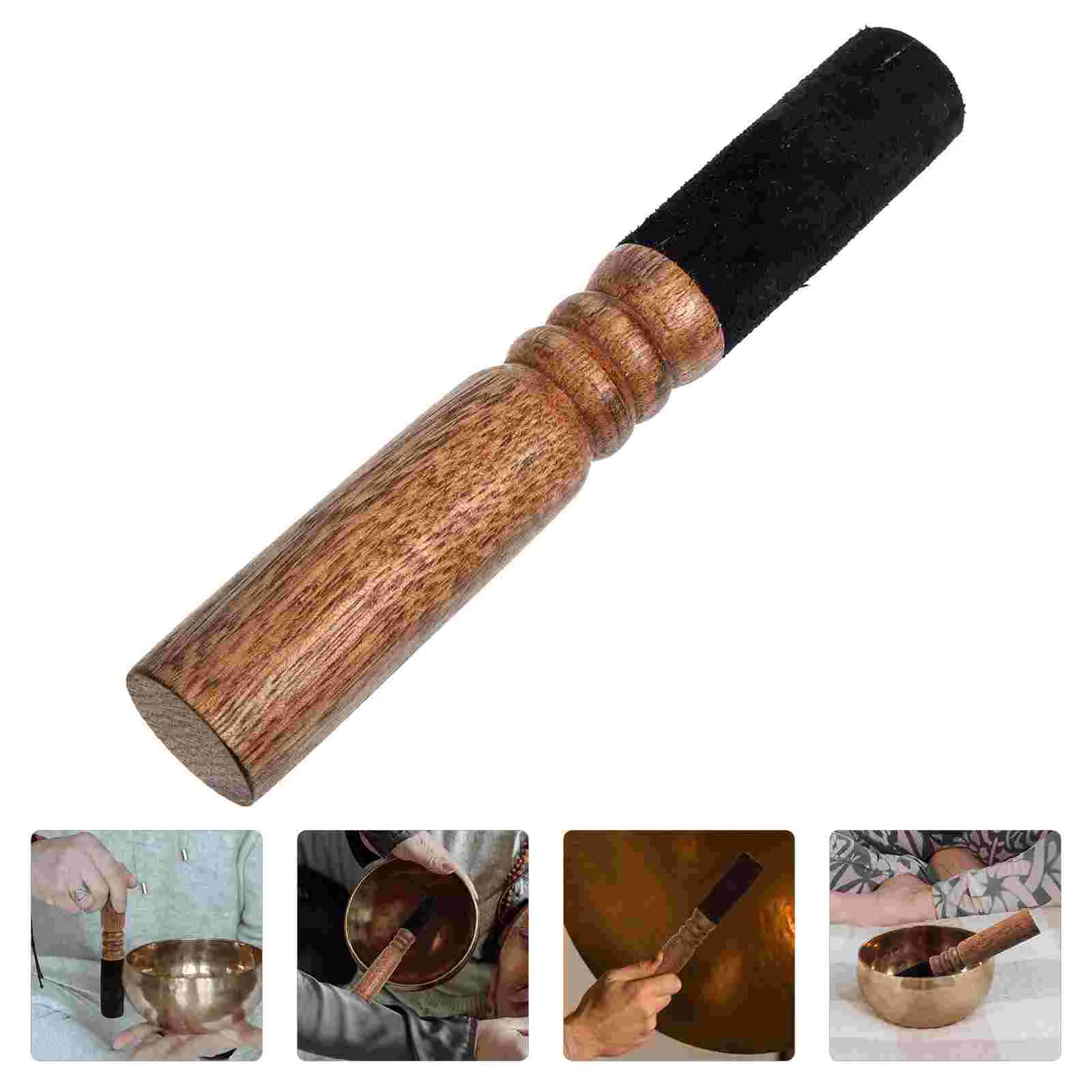 

Tibetan Singing Bowl Mallet Striker Wooden Sound Bowl Sound Bowl Mallet for Meditation Yoga Chime Relaxation