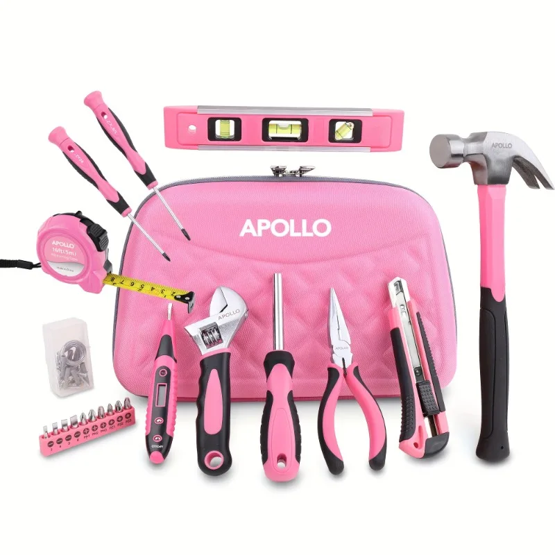 

General Home Repairing Tools Kit For Girls Women With Portable Bags, Includes All Essential Tools For Home, Office And College
