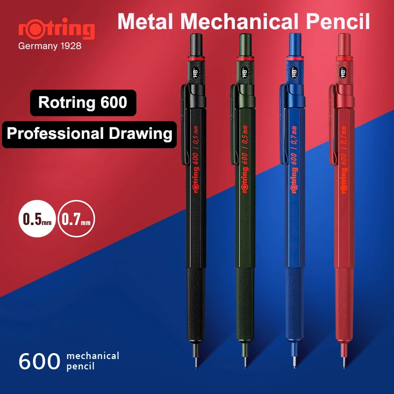 Rotring 600 Mechanical Pencil 0.5 Mm 0.7 Mm Professional Design