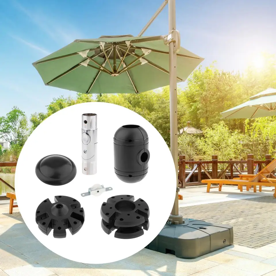 Abrazadera Para Sombrilla De Patio, Piezas De 5,5 Cm