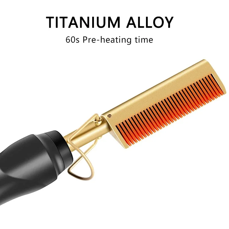 Electric Curling Iron Massage Comb For Long Curly Hair Haircutting Comb For Women Home Use Durable Curling Comb Fluffy Combs