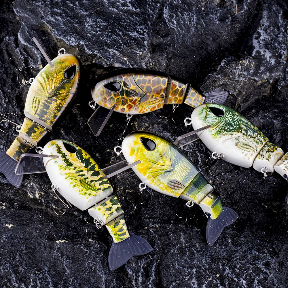 Magnisher Top water Jointed Swimbait Angel köder schwimmende Silikons chwanz Bass locken harte Köder Angeln 12cm 49,5g Swimbait – Detail 18