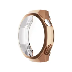 Premium TPU Screen Protector Cover for Huawei Watch GT5 Pro - Durable Smartwatch Protective Shell (Rose Gold)